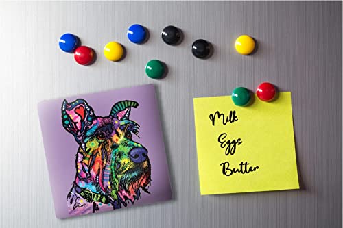 Enjoy It Pet Magnet, Schnauzer Featuring The Pop Art Of Dean Russo - Measures 2.5" #TOP4