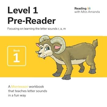 Paperback Reading with Miss Amanda Level 1: Pre-Reader: Focusing on learning the letters r, a, m Book