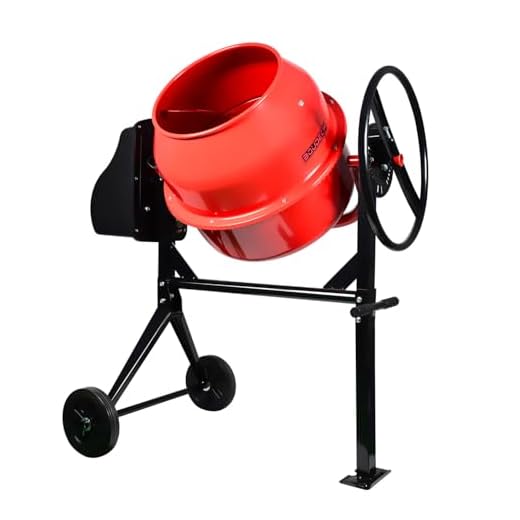 BOUDECH - Beton 180 - Betoniera elettrica professionale 180 Lt 800W - Impastatrice per cemento/malta/calcetruzzo.