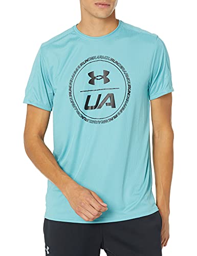 Under Armour Men's Speed Stride Graphic Short Sleeve T-Shirt, Cosmos (476)/Black, Medium
