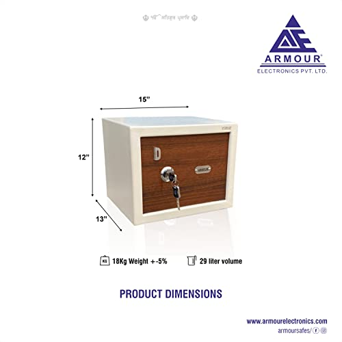 "Wave Goodbye to Security Concerns: Get the ARMOUR Mechanical Safe Locker - the Best Security Box for Home and Office with Ivory Finish and 29L Capacity." "Wave Goodbye to Security Concerns: Get the ARMOUR Mechanical Safe Locker - the Best Security Box for Home and Office with Ivory Finish and 29L Capacity."