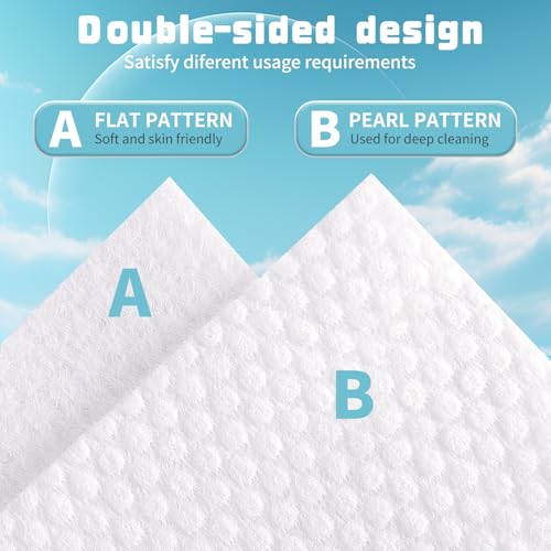 Gentle & Eco-Friendly: 100 Count Biodegradable Disposable Face Towels for Sensitive Skin