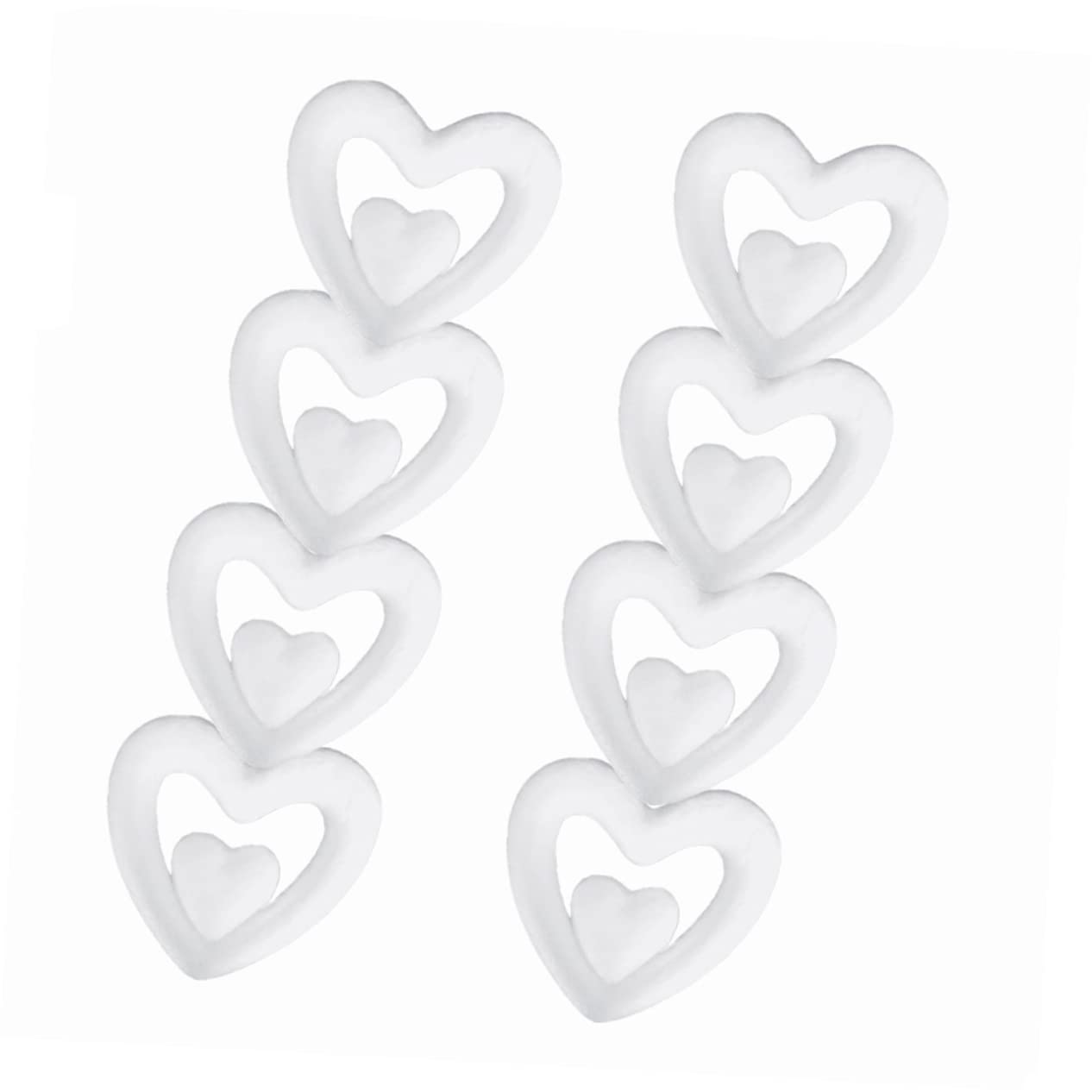 NUOBESTY 60 Stück Valentinstag Hängedekoration Herz Valentinstag Dekorationen Hochzeitsanhänger
