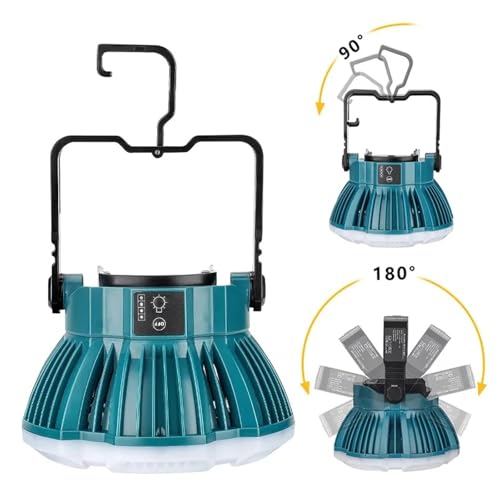 Lámpara de pesca LED de 24W para batería de 18V foco exterior impermeable con textura 2