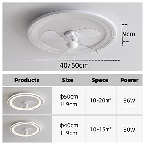 Ventilateur de plafond avec éclairage LED télécommandé et plafonnier chambre - 2