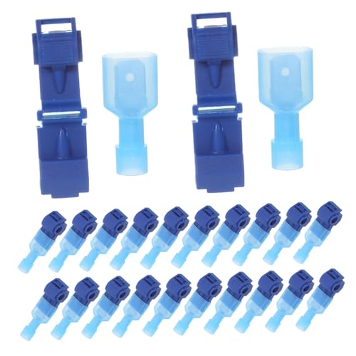 Ipetboom 60 Pares Conectores de Empalme T-tap Rápidos para Cableado Eléctrico Terminales de Engaste para Altavoces y Alimentación Compatible con Terminales Spade Macho y Hembra