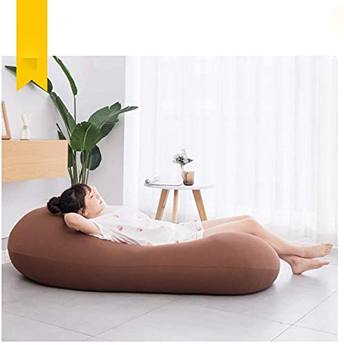 dtkmkj Großer Sitzsack Lazy Sofa Tatami Stuhl Schlafzimmer Balkon Wohnzimmer Waschbar Lunch Chair 135×75cm, Baumwolle…