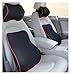 BCJDIEIV Car seat Accessories Car Fit for Seat Pillow Car Neck Pillow Guard Lumbar Back Support Headrest Cushion Car seat Cushion(Black)