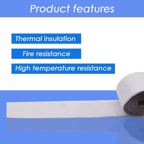 Image of 4-inch x 99-FT Non-Adhesive Plain Weave Fiberglass Cloth Tape - Roll for Joint Repair, Reinforcement, Resin Saturation, Heat Resistance, and Insulation