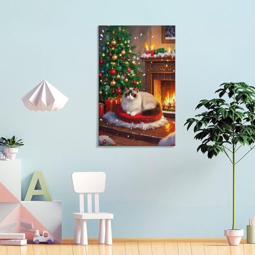 Impression sur toile Sacré de Birmanie image decoration murale maison 30x45