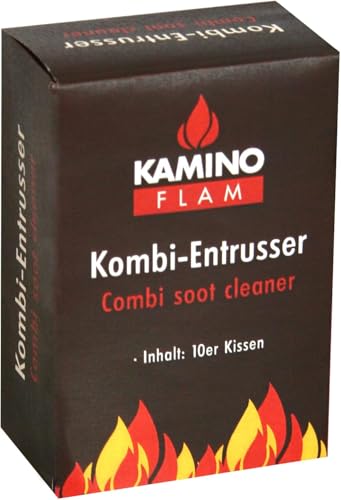 KaminoFlam Rußentferner zur Reinigung von Ölofen & Kohleofen - Kombi...