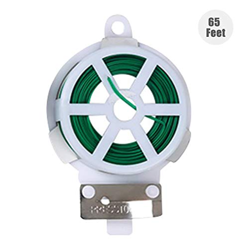 Fesjoy Garden Twine,65 Feet Garden Twine Plant Ties Twist Ties with Cutter for Gardening Plants Secure Vines Wrapping Cords Office Organization