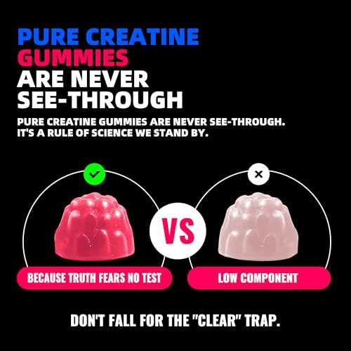 Image of NSF Certified Creatine Gummy 5g - Creatine Monohydrate Gummies for Men & Women. Boost Focus,Strength, and Endurance, Anti-Melting Formula, Vegan, Gluten-Free, Non-GMO,(Raspberry & Blueberry 135 ct)
