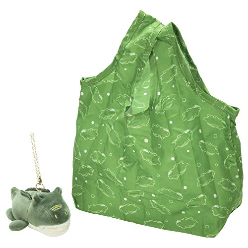 りぶはあと エコバッグ プレミアムねむねむアニマルズ かむかむズ ワニのパックン コンパクト 78752-53