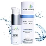 BARECEUTICALS Youthful Radiance Vitamin C Serum with Hyaluronic Acid, Hydrating Anti Aging Face Seru