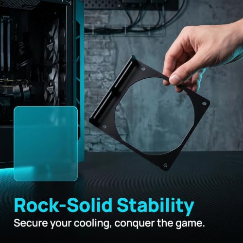 Toddmomy soporte para ventiladores de PC 12cm, adaptador para radiador, 2 piezas miniatura 3
