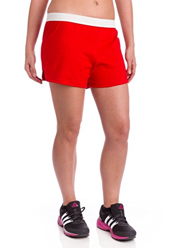 Soffe womens authentic cheer yoga shorts, red (1-pack), medium us
