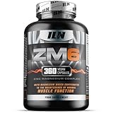 ZM6 - Integratore zinco magnesio - zinco integratore alto dosaggio con vitamina B6 - per normale funzione muscolare - 360 capsule vegane