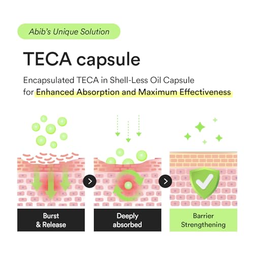 Image of Abib Heartleaf TECA capsule serum Calming drop 1.69 fl.oz., Soothing Hydration with Centella Asiatica & Niacinamide, Lightweight Korean Skincare for Sensitive & Blemish-Prone Skin