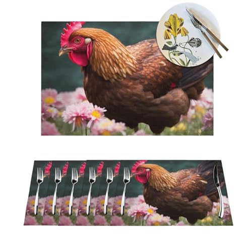 Set de table durable en PVC protège-table contre les rayures d'assiettes - 2