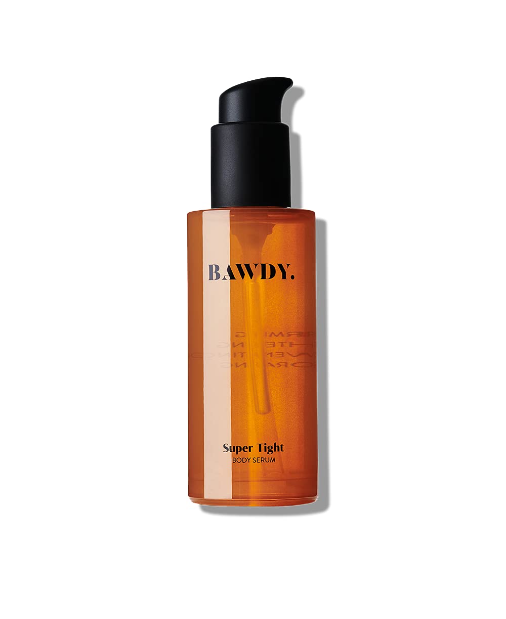 BAWDY Super Tight Body Serum – Firming + Tightening Body Serum for All Skin Types – Formulated with Icewine, Nettle, Goji to Visibly Tighten + Firm Skin (3.4oz / 100ml)