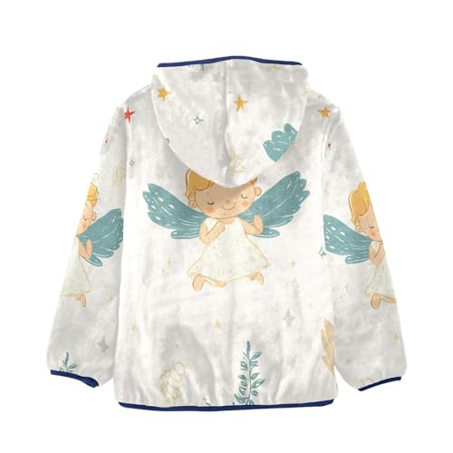 Little Angel Girls Fleece Jacket Girls Fall Jacket Girls Zip Up Hoodie Girls Sherpa Jacket 2-10T2