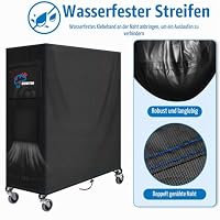 SIRUITON Tischtennis-Abdeckung 500D, Wasserdicht,160x73x170cm – Ansicht 5