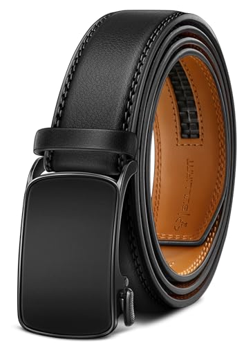 Image of BULLIANT Men's Ratchet Belt Nontrimmable-Click Belt Adjustable for Men Gift Lightweight 1 3 /8 inch