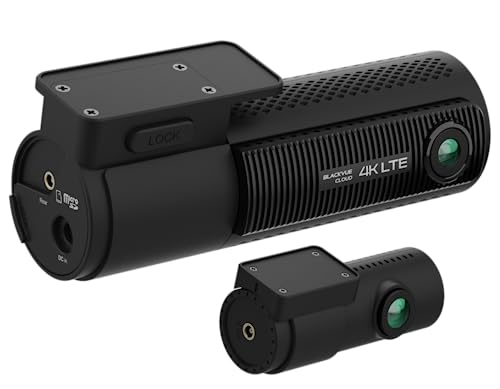 BLACKVUE DR970X-2CH LTE 4K Cloud Dash Cam UK Edition - wbudowane kamery 4G, przednie i tylne kamery FHD, GPS, Wi-Fi, Bluetooth, karta SD 64 GB, tryb parkowania, darmowa karta SIM 4G