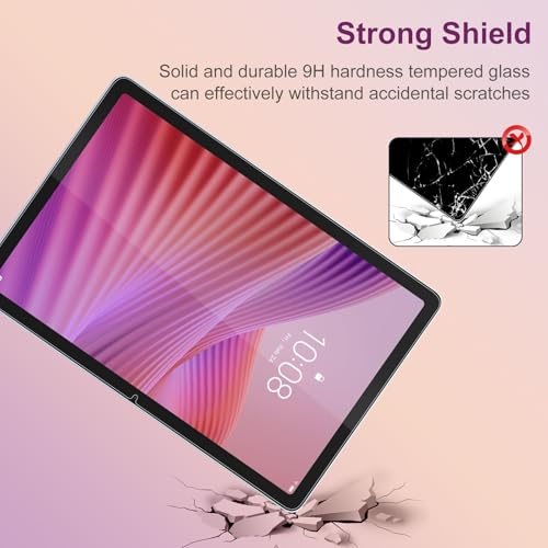 GOZOPO For Lenovo Tab (2025) 10.1 Inch Screen Protector, 9H Tempered Glass Film, Anti-Fingerprints, No Bubbles, Pack of 2