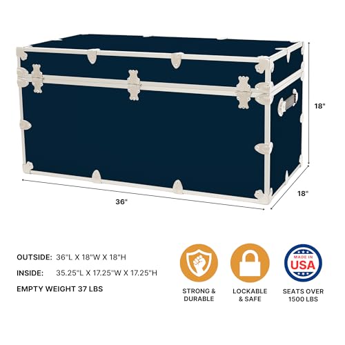 Image of Classic XXL Home Storage & College Trunk - 36 inchx18 inchx18 inch
