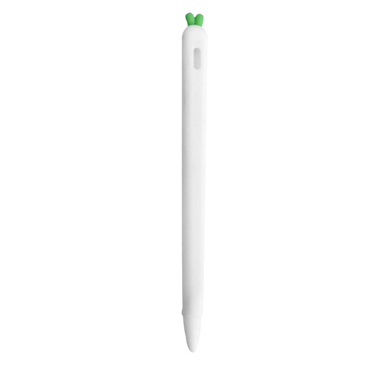 Hemobllo Case Compatible for Apple Pencil - Carrot Shaped Stylus Sleeve Cover Anti-Slip Case Touch Screen Pen Silicone Sleeve Holder Protective Skin Cover Compatible with Apple Pencil 2 (White)-image-27
