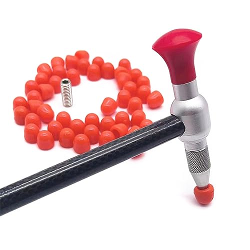 Image of 48pieces Rubber Tips for Paintless Dent Repair Hammer and Tips for Hook and Car Dent Repair Rod Removal Tips