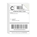 L LIKED 50 Pre-Cut 4x6 Shipping Labels for Laser & Inkjet Printers, Single Sheet, Self Adhesive Address Mailing Postage Shipping Labels (50 Sheets)