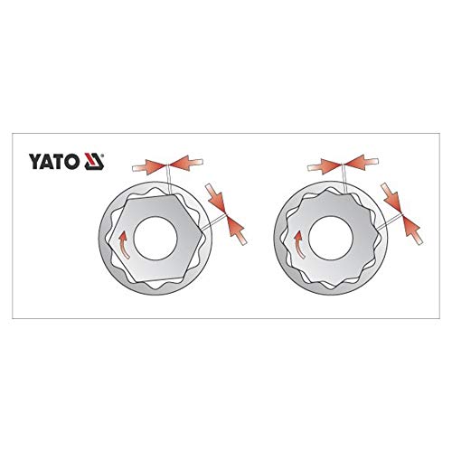 Image of Yato 11mm x 38mm Hex Socket Wrench, 1 /2 inch Drive, Chrome Plated, DIN 3121, Socket Tool Box, Industrial Tool