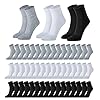 120 pares de calcetines humectantes para hombre, atléticos, informales, paquete a granel para hombres, mujeres y personas sin hogar