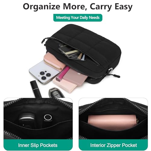 Image of JEEHAN Quilted Crossbody Bags for women Designer Shoulder Handbags Small Purse