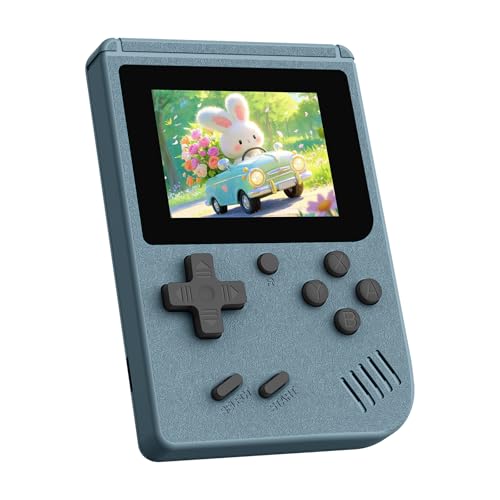 Retro Game Console, Built-in 400 Classic Retro Gaming Console, 1020mAh Rechargeable Battery, 3.0 Inch IPS Screen Retro Handheld Game Console, Portable Arcade Video Gaming Console (Gray)