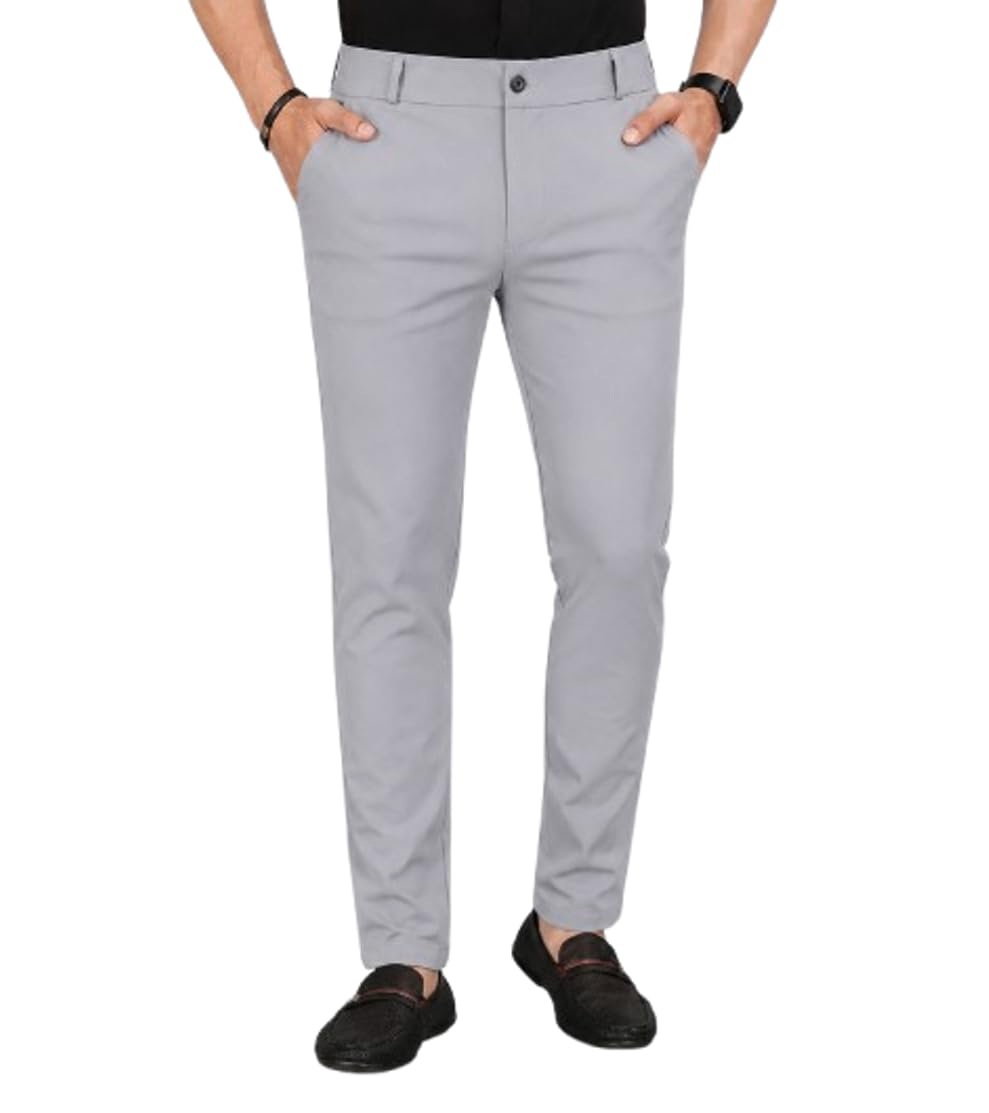 Men's Formal Trousers, Slim Fit with Button Closure | Casual Wear, Slim Fit, Side Pockets, Versatile Style, Office wear-picture-45