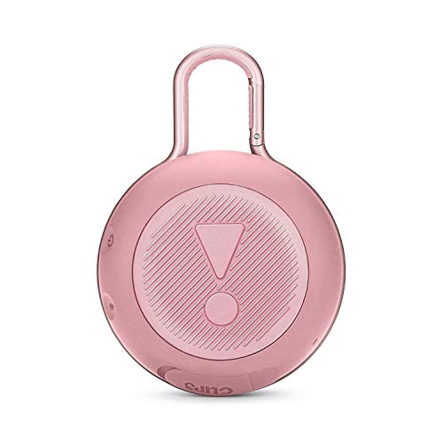 Image of JBL Clip 3, Wireless Portable Bluetooth Speaker with Mic, JBL Signature Sound, Integrated Carabiner, Vibrant Color Options with IPX7 Waterproof & AUX (Pink)