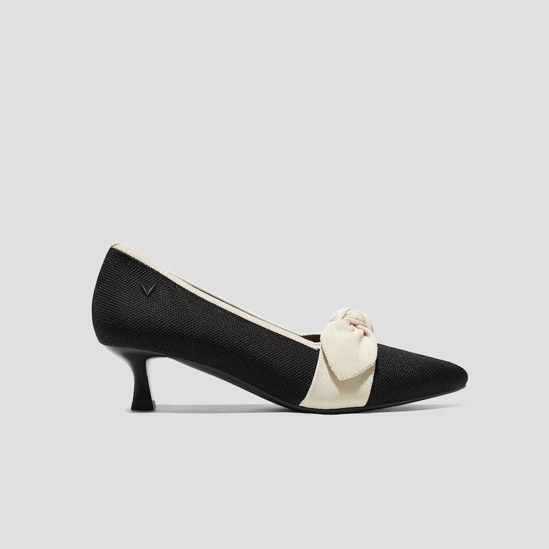 VIVAIA Sasha Women's Pointed-Toe Bow Kitten Heels Elegant Arch Support Anti-Slip Outsole3