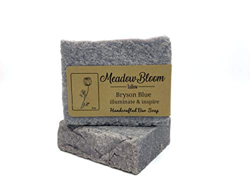EST'D 2004 HC Meadow Bloom Tallow Bar Soap - Sea Salt & Patchouli 2 Pack - Made with All Natural 100% Grass Fed Tallow Handmade Soap Bar - Great for Face or Body Soap image 4