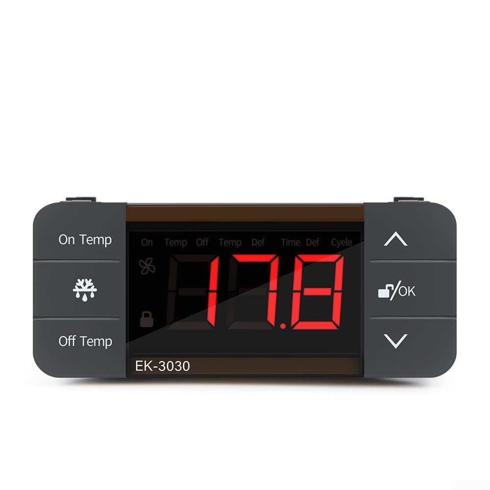 Controlador de Temperatura Digital con Pantalla LCD para Terrario e Incubadora - Doble para relé Frío Calor(EK-3030)