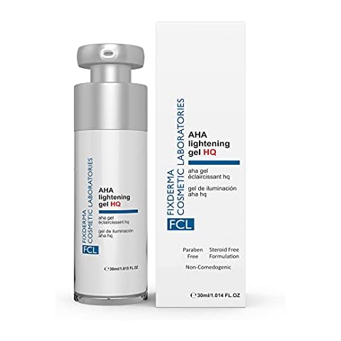 FCL 10% Glycolic Acid + 2% Alpha Arbutin AHA LIGHTENING GEL HQ Serum for Skin lightening | Dark Spot Remover for Face | AHA Serum for Men & Women | Paraben free - 1.01 FL. OZ Cover