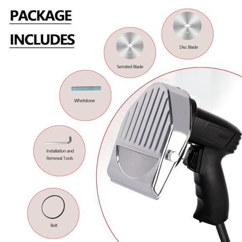 Electric Kebab Knife ,80W Portable Doner Kebab Slicer Max Cutting Thickness 8mm,Slicing Efficiency 60KG/H for Shawarma Machin,Wiretype - Image 4