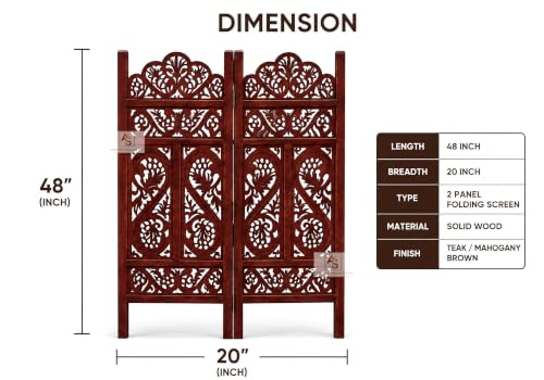 Image of Partition for Living Room,Divider,Partition Wall Divider Screen Separator, Wall Panel Divider for Hall | Bedroom |Office | Puja Room | Restaurant S Design (4 Feet 2 Panel)