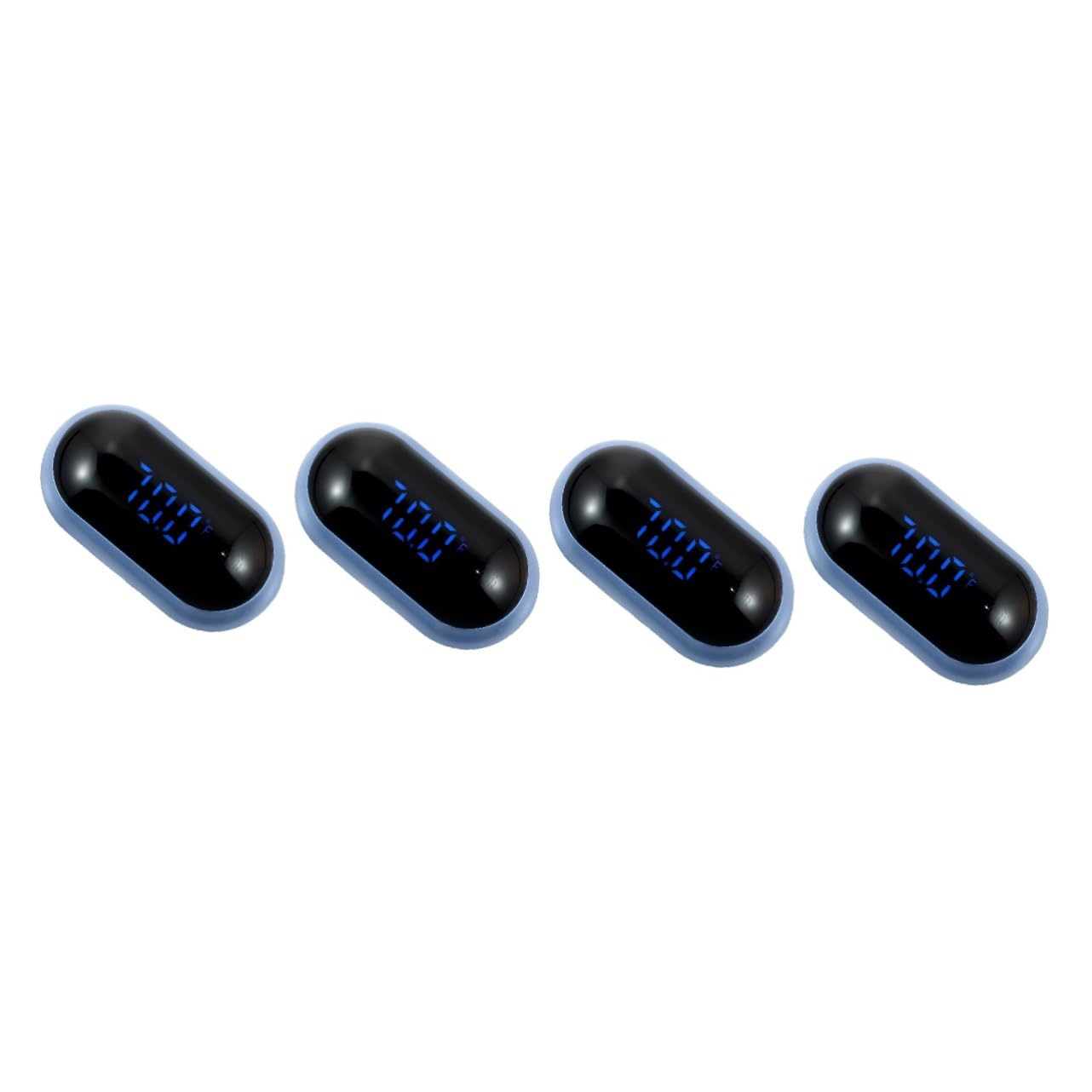 Happyyami 4 Piezas termómetro de acuario termometro herramientas de terrario termómetro acuario Termómetro pecera termómetro digital LED de temperatura del tanque accesorios para peceras AbS