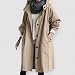 SKFLABOOF trenchcoat damen, mantel damen herbst, Softshelljacke Für Jacke Übergangsjacke Windbreaker Jacken Damen-Jacken Windjacke Lang Übergangsmantel Outdoorjacke