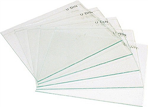 Preisvergleich Produktbild Vorsatzglas 90x110mm farblos für Schweißerschutzschild, 10 Stück