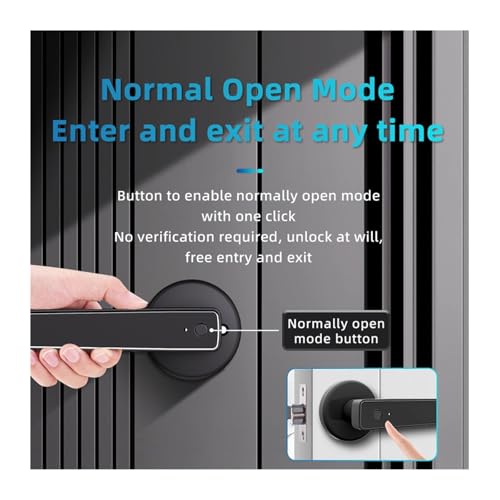 Serrure de porte intelligente numérique en finition premium avec lecteur d empreintes